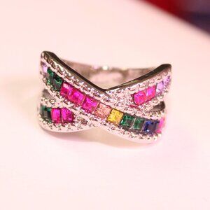 Beautiful Colorful Gemstone Ring